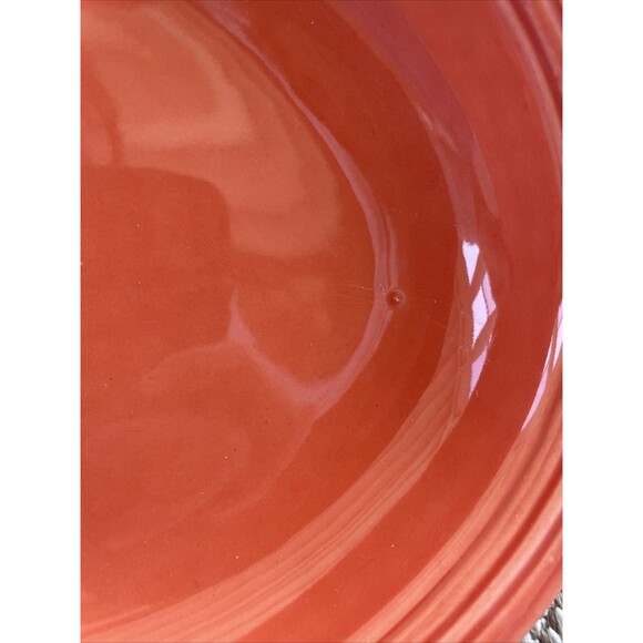 Fiestaware  HLC USA  Red Orange 12 ” Oval Platter - Picture 3 of 7